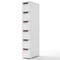 Rolling Organizer Unit Narrow Storage Cabinet with Built-In Wheels for Small Space-6-Drawer